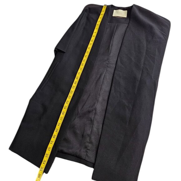 Seventy Sergio Tegon Open Front Cape, Cardigan, Black, Blazer, IT 42/US 6-8 - Picture 7 of 10